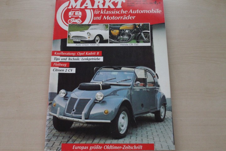 Deckblatt Oldtimer Markt (01/1989)